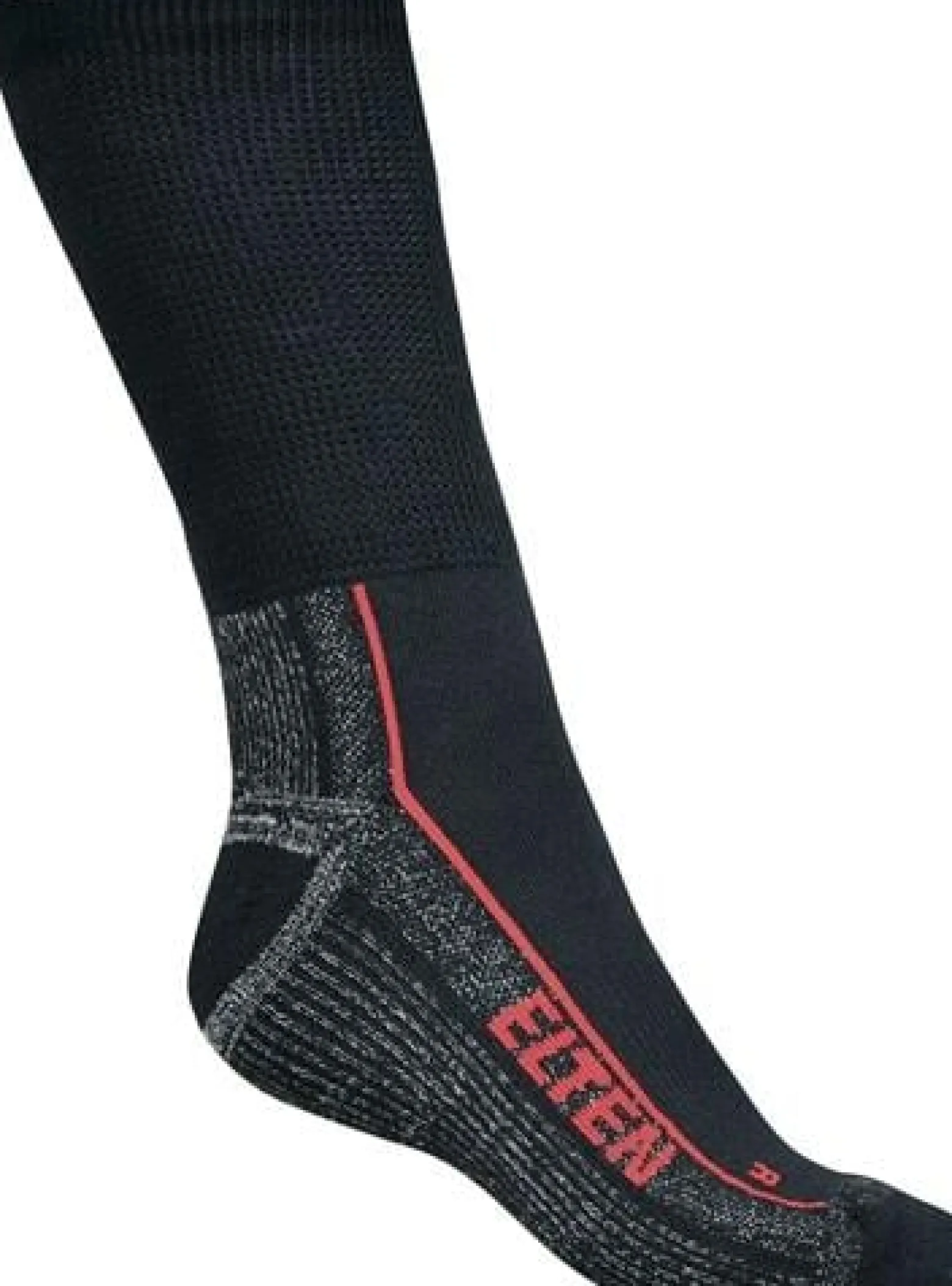 ELTEN Funktionssocke Perfect Fit Socks Größe 39-42 schwarz / grau - 9000200041 / 39-42