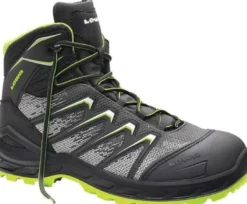 ELTEN Sicherheitsstiefel Larrox Work GTX grey Mid Größe 44 grau / grün - 5464-44