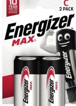 Energizer Batterie Max Alkaline E302306700 C/Baby/LR14 2 St./Pack.