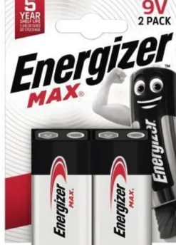 Energizer Batterie Max Alkaline 9V/E-Block/6LR61 2 St./Pack.