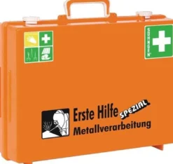 Erste Hilfe Koffer Beruf SPEZIAL Metallverarbeitung B400xH300xT150ca.mm orange