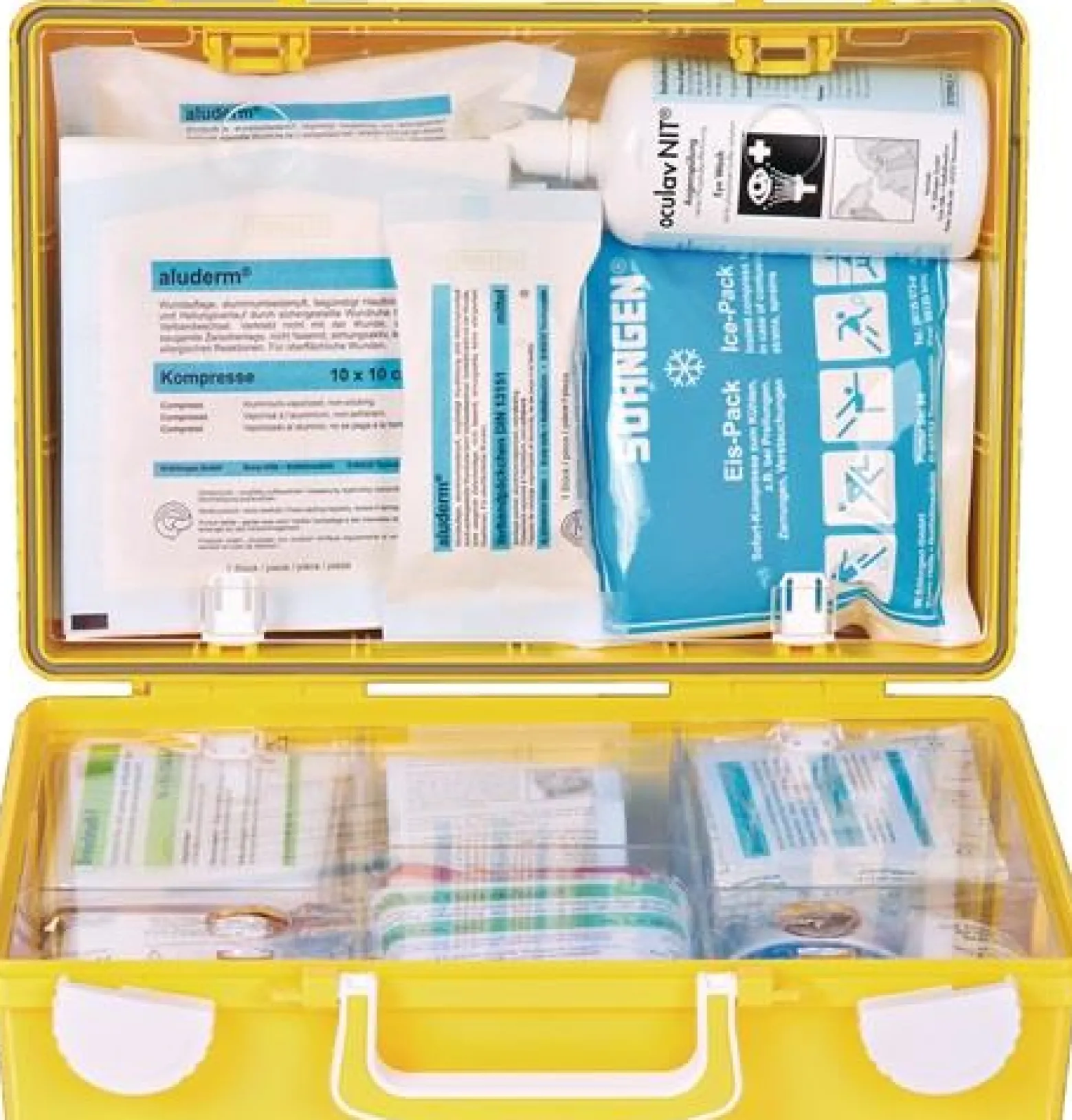 Erste Hilfe Koffer Extra+ Handwerk B310xH210xT130ca.mm leuchtgelb SÖHNGEN
