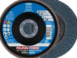 Fächerscheibe POWER STEELOX D.125mm K.80 INOX ZK Z Ausf.kon.PFERD