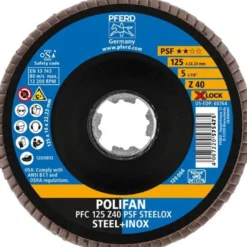Fächerscheibe X-LOCK PSF Z STEELOX D.125mm K.40 kon.INOX ZK Z PFERD