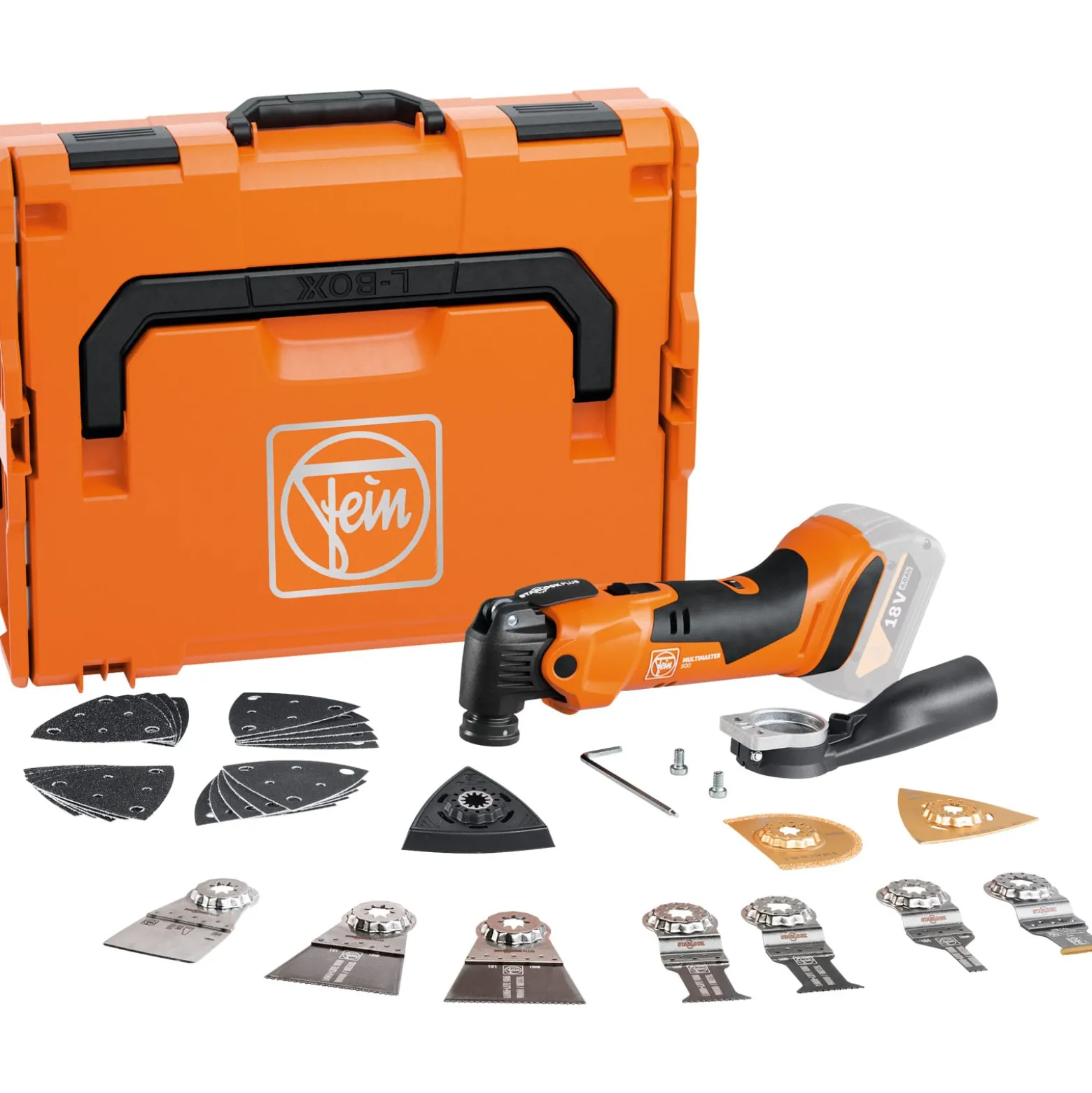 Fein Akku-MultiMaster AMM 500 PLUS TOP AS 18 V Solo inkl. Zubehör im Koffer- 71293863000