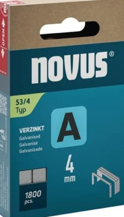Feindrahtklammer A Typ 53 Klammer-B.11,3mm 4mm 0,75mm 1800 St.NOVUS