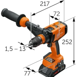 Fein Vorteils-Combo Akku: Akku-Bohrschrauber ASCM 18-4 QM AS & Akku-Winkelschleifer CCG 18-125-12 in L-Boxx- 99100000837