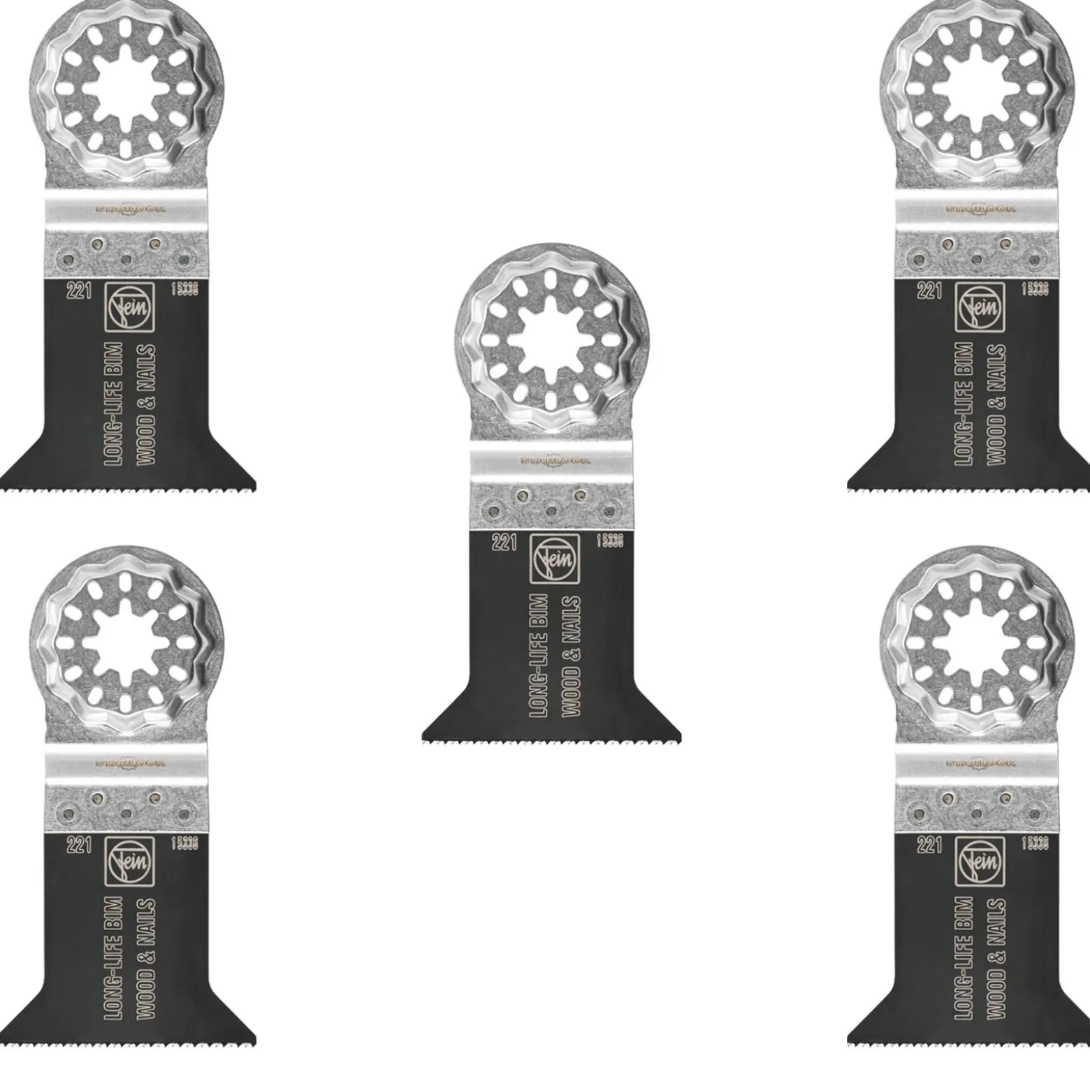Fein 5x E-Cut Long-Life Sägeblatt Starlock 50 mm - 63502221230