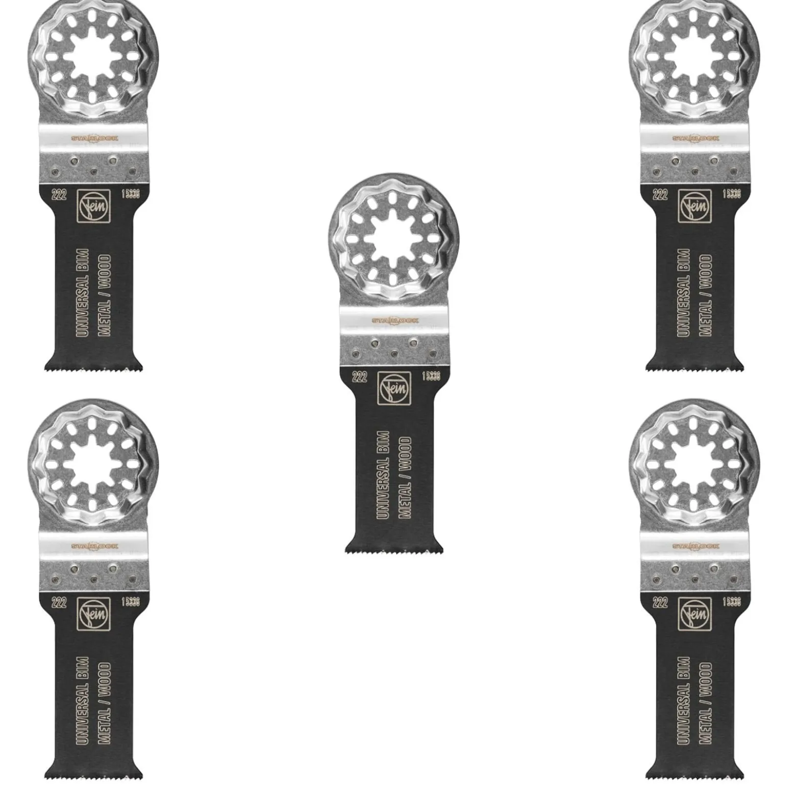 Fein 5x E-Cut Universal Sägeblatt Starlock 28 mm - 63502222230