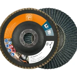Fein 10x Fächerschleifscheibe Ø 125 Zirkonkorund K80 - 63730024010