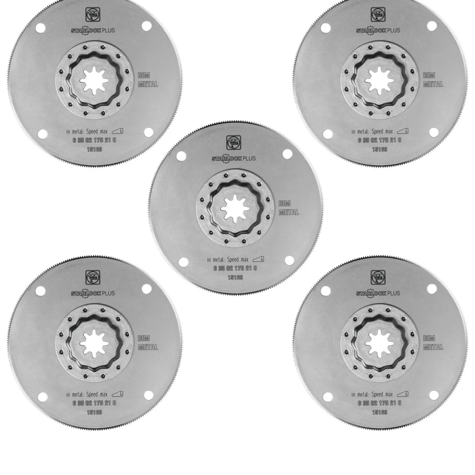 Fein 5x HSS-Sägeblatt StarlockPlus 100 mm - 63502175230