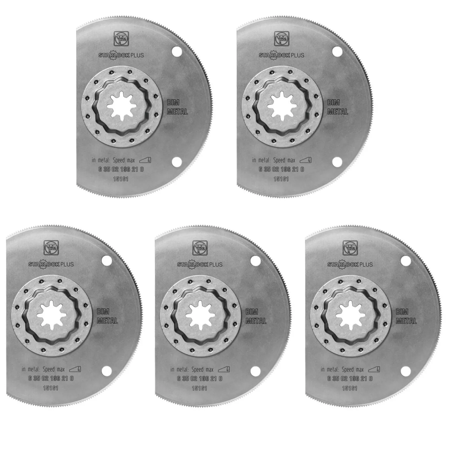 Fein 5x HSS-Sägeblatt StarlockPlus 100 mm - 63502196230