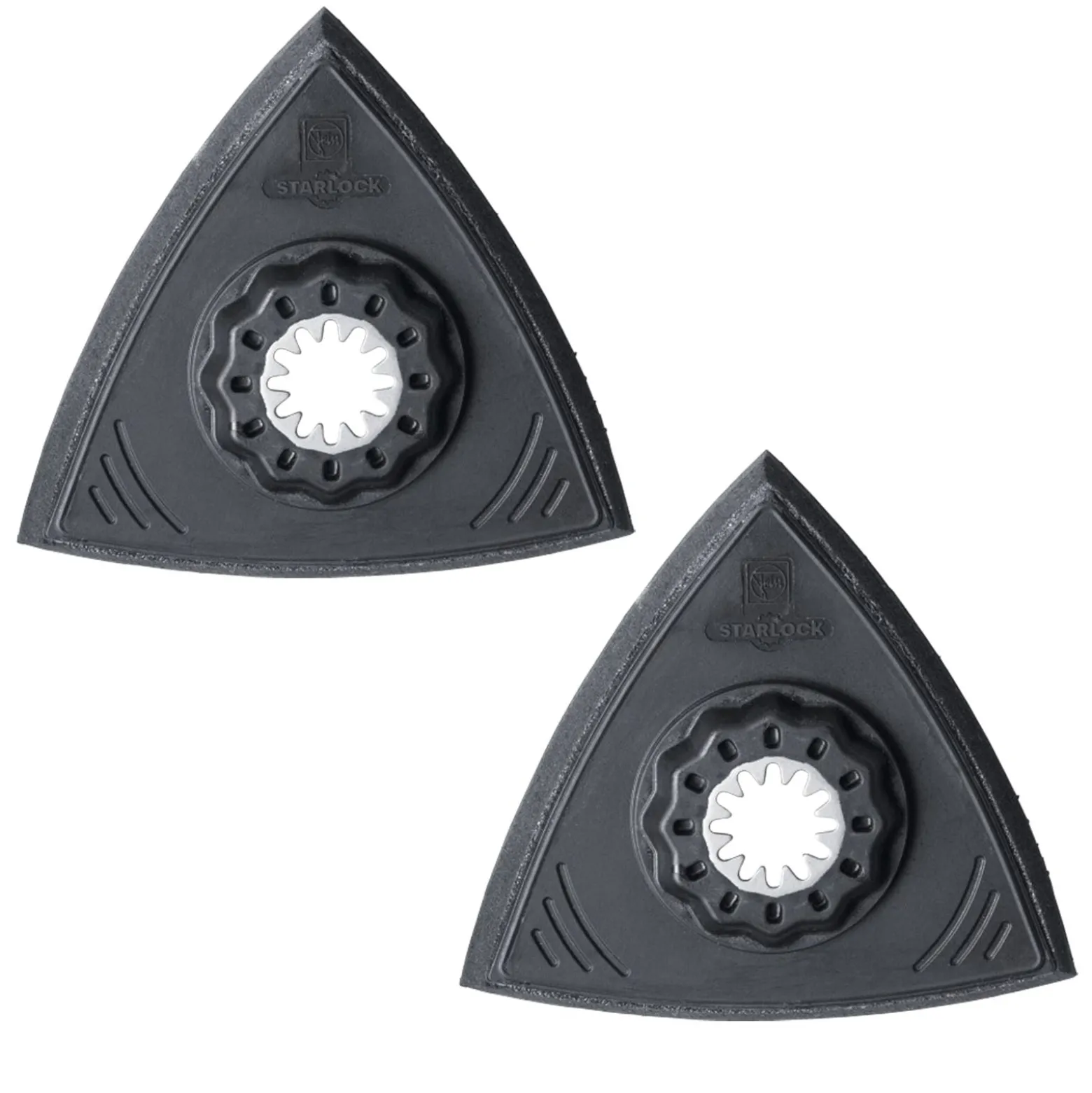 Fein 2x Schleifplatte ungelocht superweich Dreiecksform - 63806141220