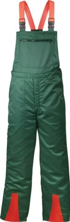 FELDTMANN Schnittschutzlatzhose FICHTE grün / rot Gr. 52 - 22772-52