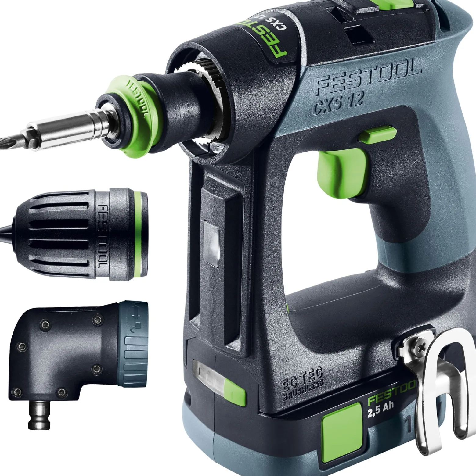 Festool Akku-Bohrschrauber CXS 12 2,5-Set / 2x 2,5 Ah Akku + Ladegerät im Systainer - 576865