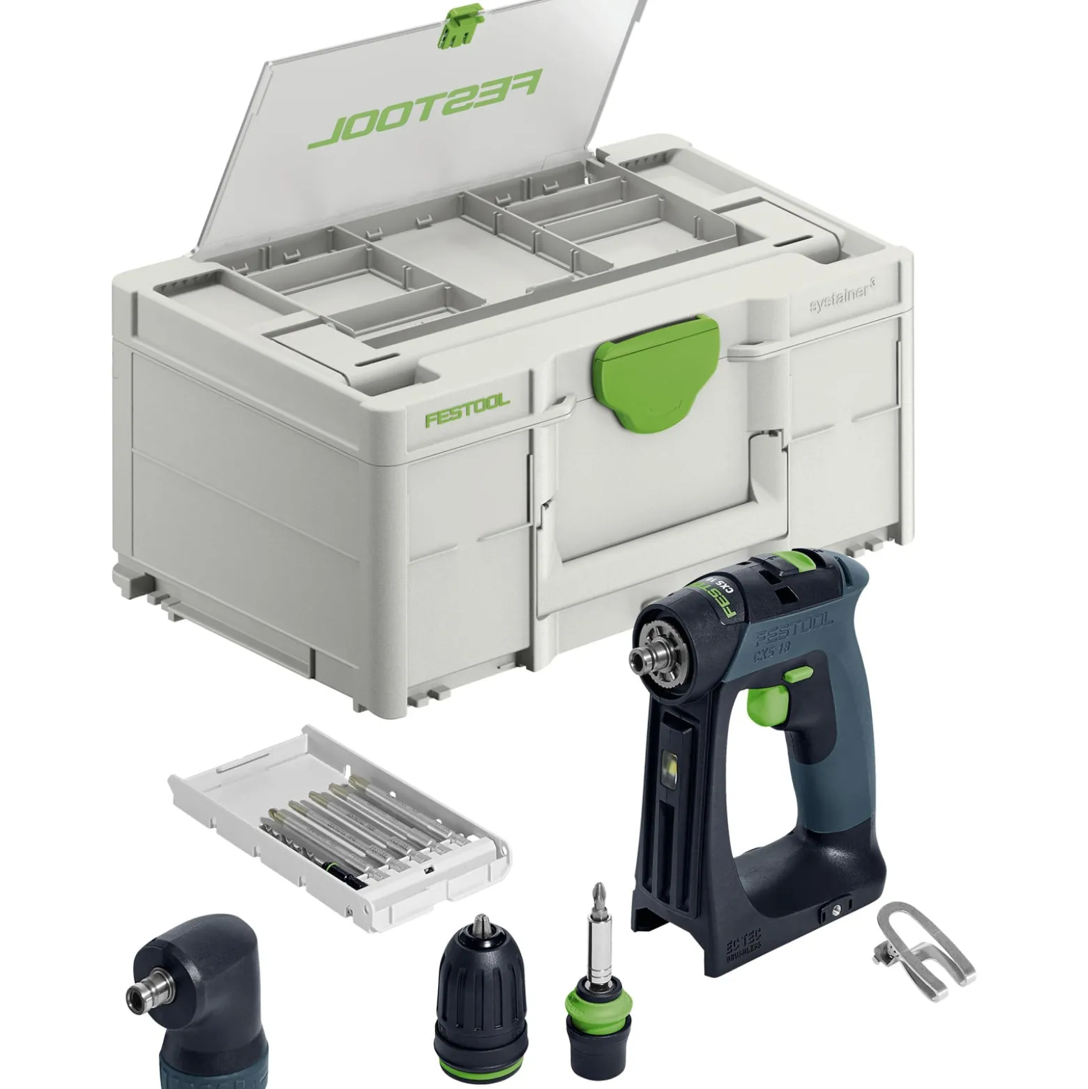 Festool Akku-Bohrschrauber CXS 18-Basic-Set im Systainer - 577333