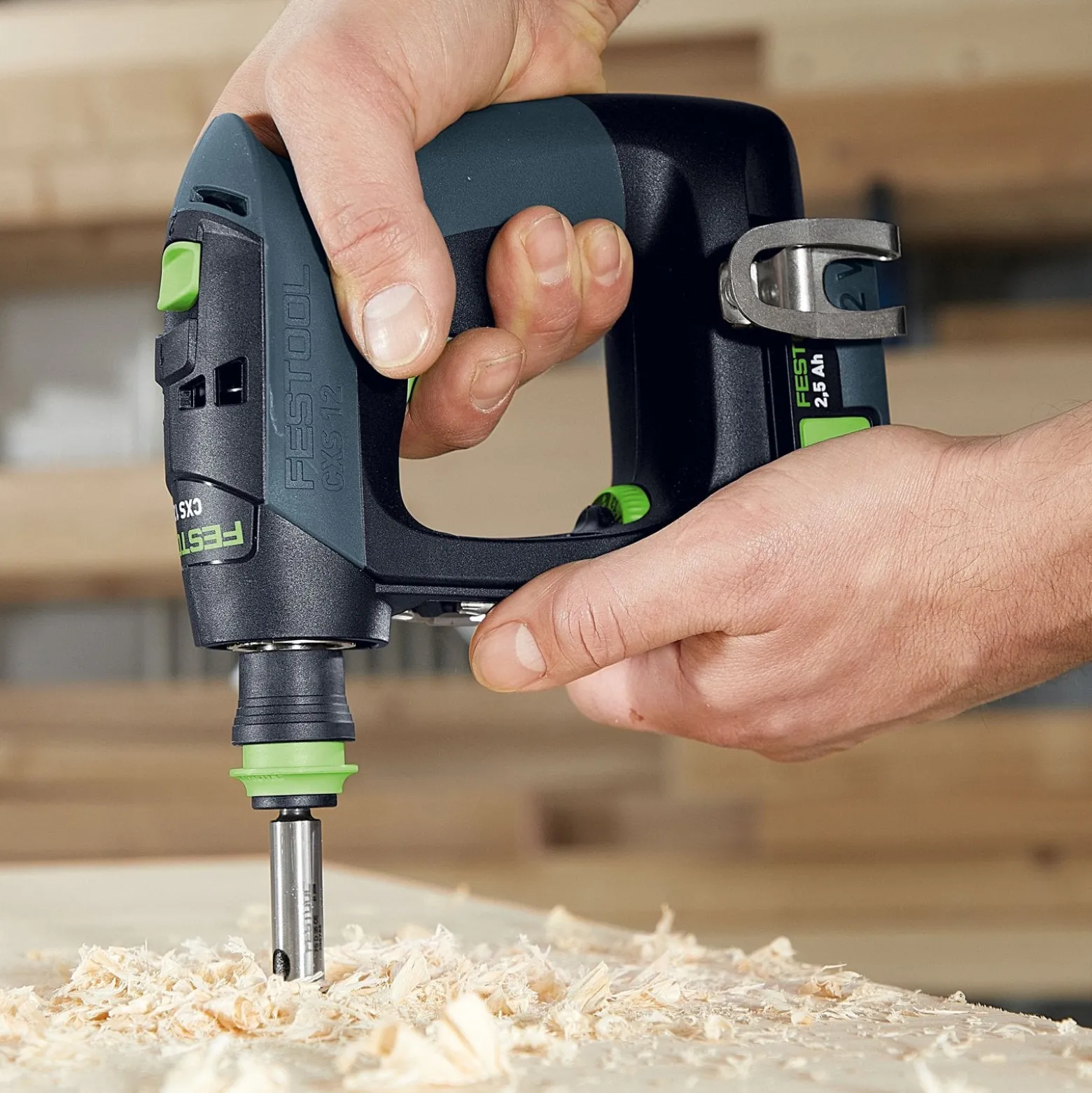 Festool Akku-Bohrschrauber CXS 12 2,5-Plus / 2x 2,5 Ah Akku + Ladegerät im Systainer - 576864