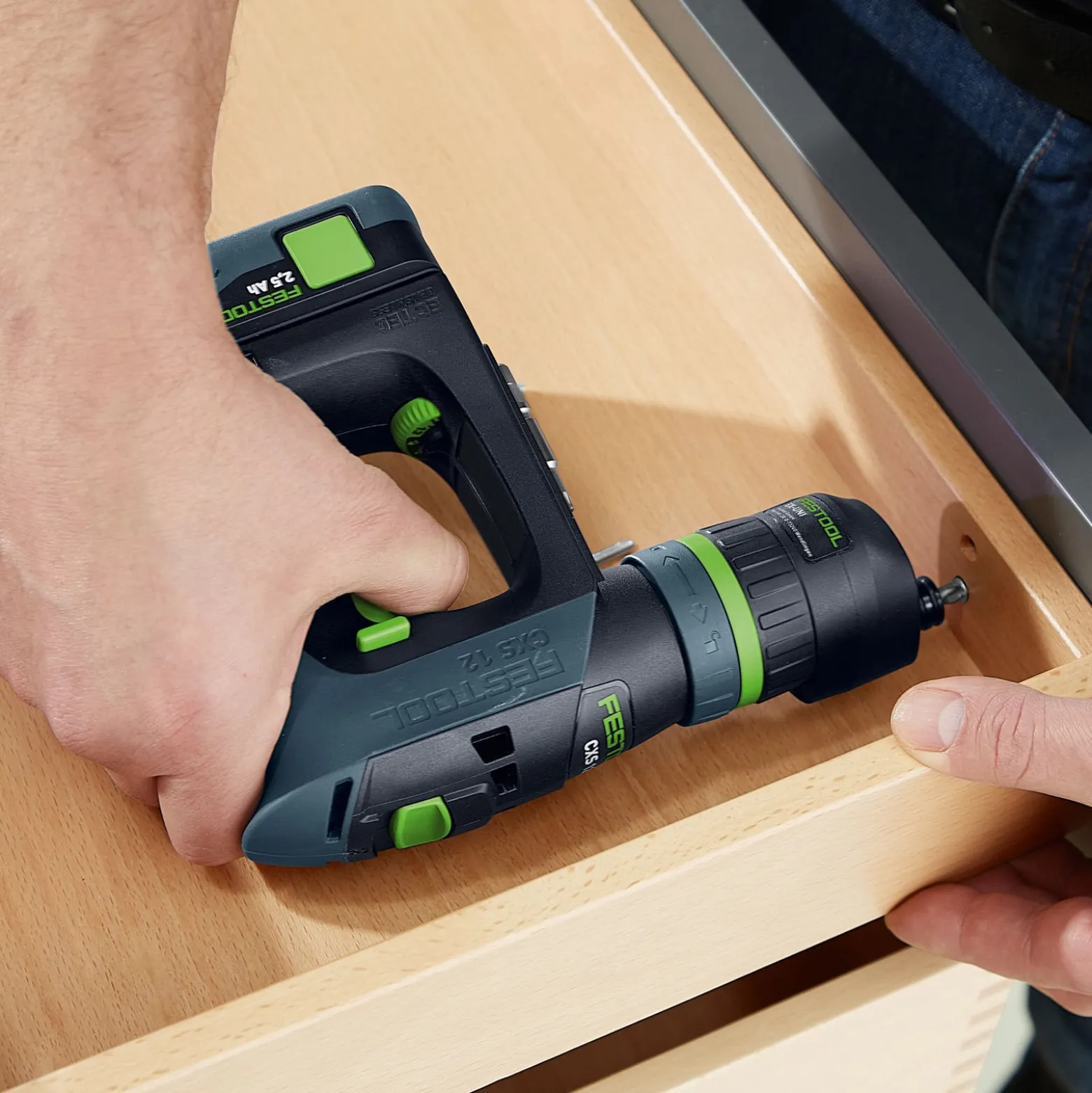 Festool Akku-Bohrschrauber CXS 12 2,5-Plus / 2x 2,5 Ah Akku + Ladegerät im Systainer - 576864