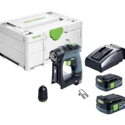 Festool Akku-Bohrschrauber CXS 12 2,5-Plus / 2x 2,5 Ah Akku + Ladegerät im Systainer - 576864