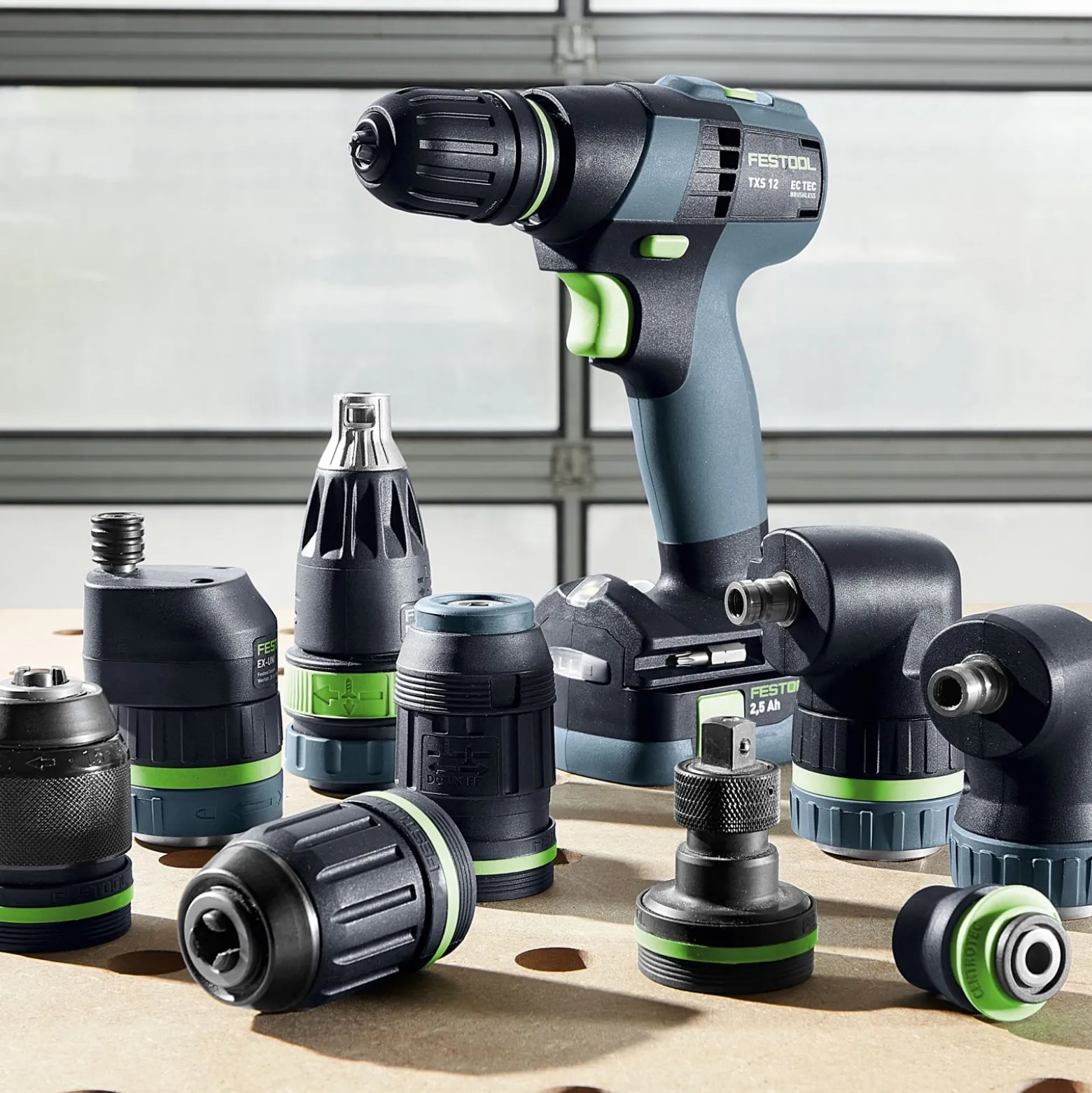 Festool Akku-Bohrschrauber TXS 12 2,5-Set / 2x 2,5 Ah Akku + Ladegerät im Systainer - 576874