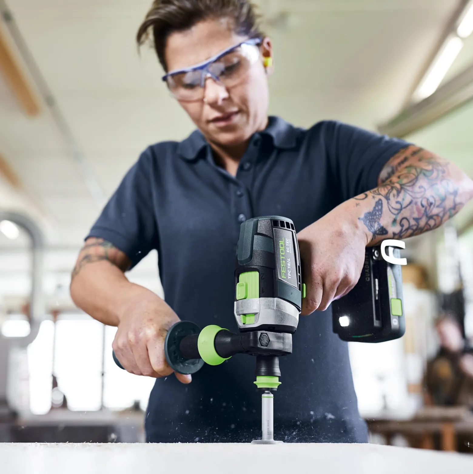 Festool Akku-Schlagbohrschrauber TPC 18/4 I-Basic-Set QUADRIVE + Zubehör im Systainer - 577625