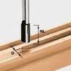 Festool Nutfräser HW Schaft 8 mm HW S8 D9/23 - 490958
