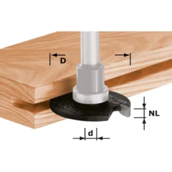 Festool Scheibennutfräser HW HW D40x5 - 491060
