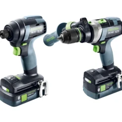 Festool Schrauber- und Bohrer-Set TID 18 5,0/4,0-Set TPC 18/4 / 1x 4,0 + 1x 5,0 Ah Akku + Ladegerät + Zubehör im Systainer - 577654