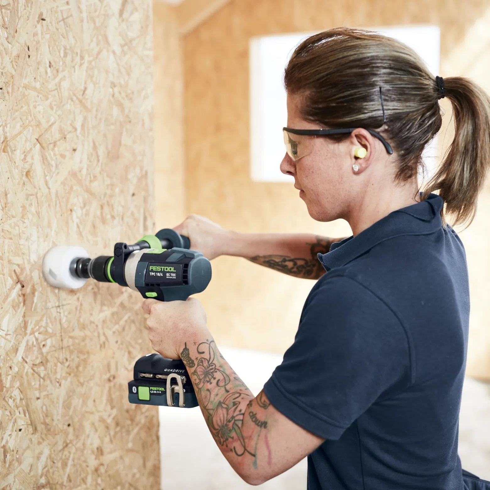 Festool Schrauber- und Bohrer-Set TID 18 5,0/4,0-Set TPC 18/4 / 1x 4,0 + 1x 5,0 Ah Akku + Ladegerät + Zubehör im Systainer - 577654