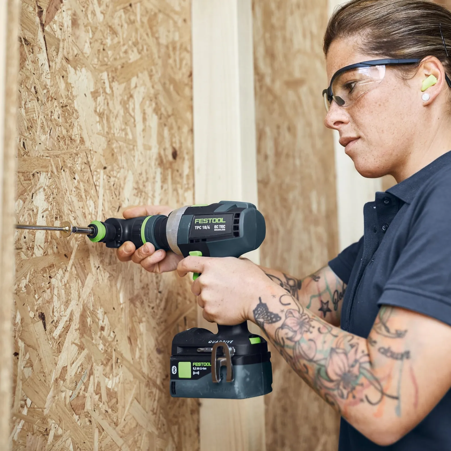 Festool Schrauber- und Bohrer-Set TID 18 5,0/4,0-Set TPC 18/4 / 1x 4,0 + 1x 5,0 Ah Akku + Ladegerät + Zubehör im Systainer - 577654
