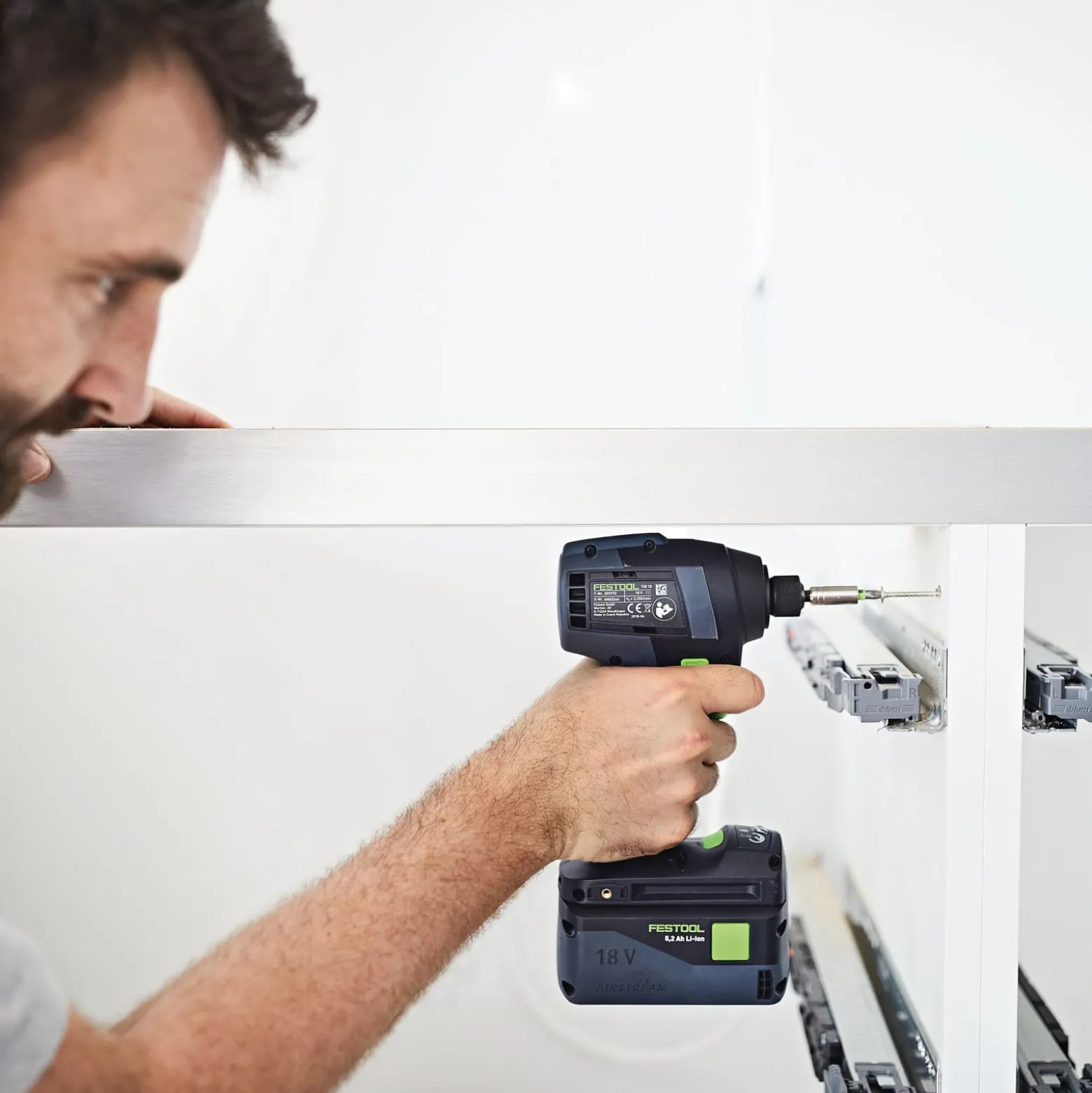 Festool Schrauber- und Bohrer-Set TID 18 5,0/4,0-Set TPC 18/4 / 1x 4,0 + 1x 5,0 Ah Akku + Ladegerät + Zubehör im Systainer - 577654