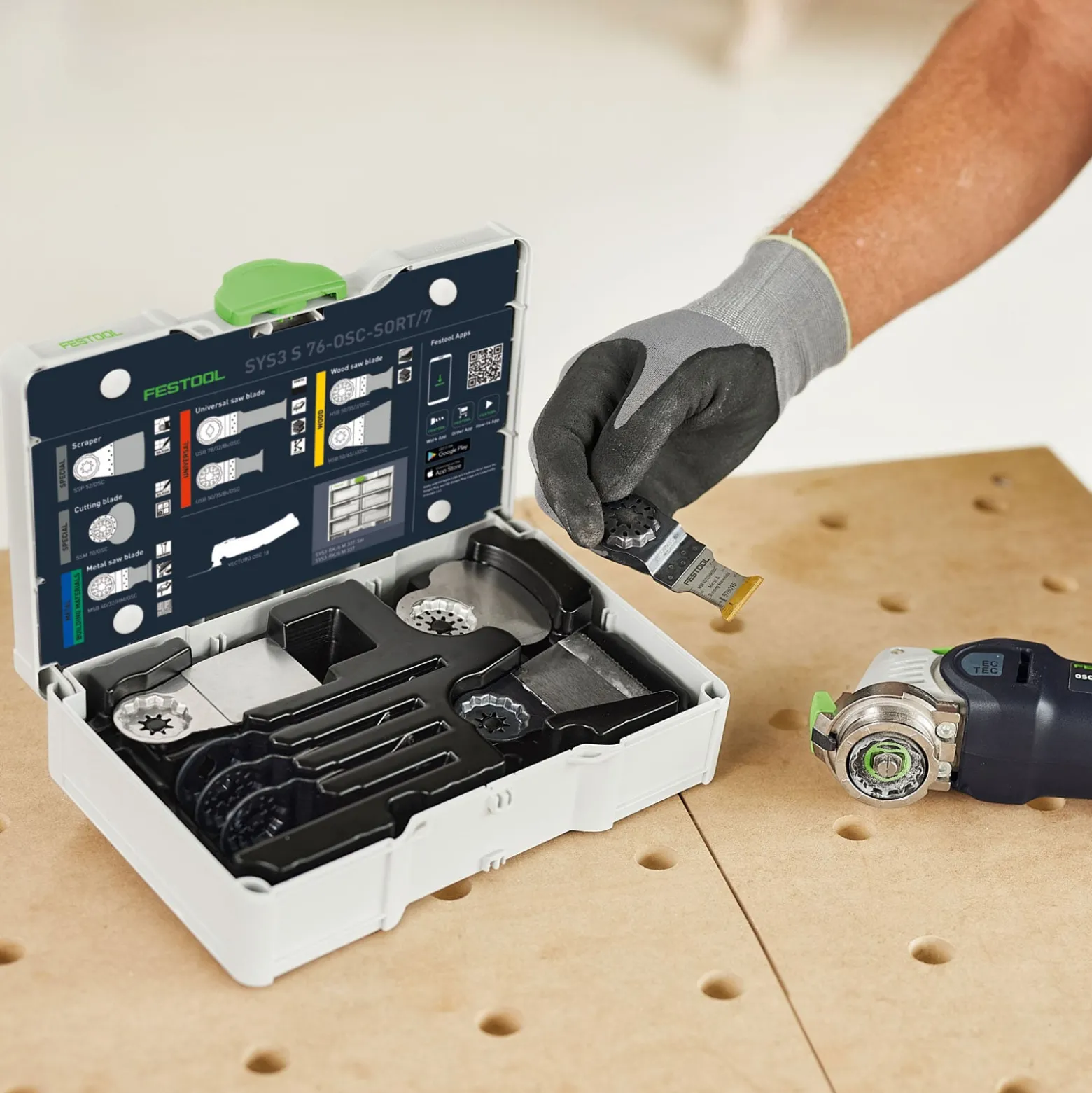 Festool Sägeblatt-Set Oszillieren SYS3 S 76-OSC-SORT/7 - 578116