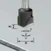 Festool V-Nutfräser HW Schaft 8 mm HW S8 D18-135° (Alu) - 491443