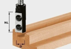 Festool Wendeplatten-Nutfräser HW Schaft 8 mm HW S8 D12/30 WP Z1 - 491080
