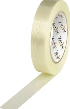 Filamentklebeband m.Längsfaden Breite 25mm Länge 50m S.100µ transparent XENIAL
