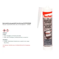 Fischer Dachdicht DDK 310 ml transparent - 049103