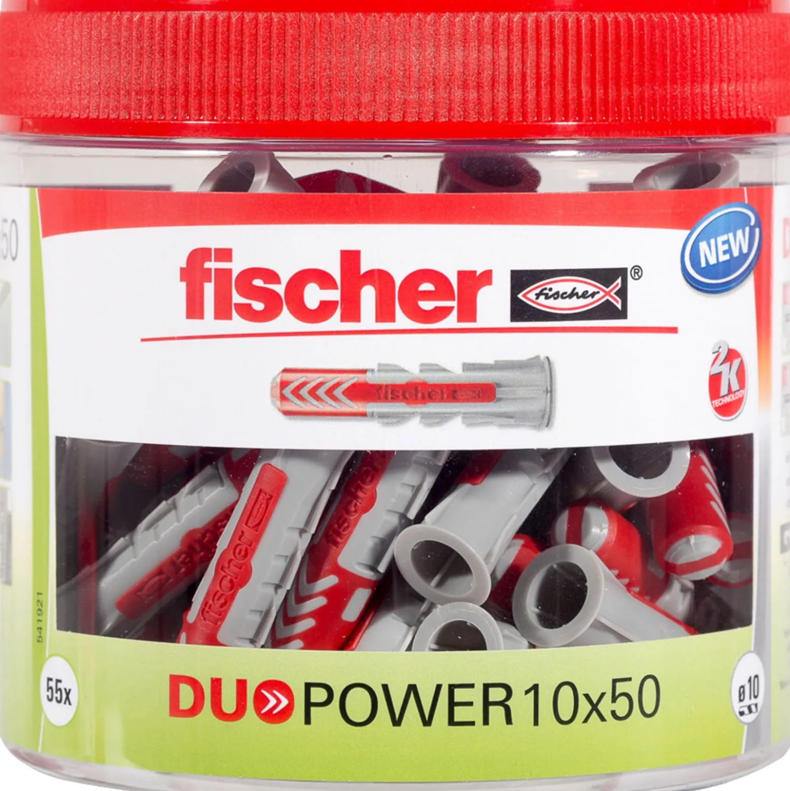 Fischer DuoPower 10 x 50 Runddose (55 Stk) - 541921
