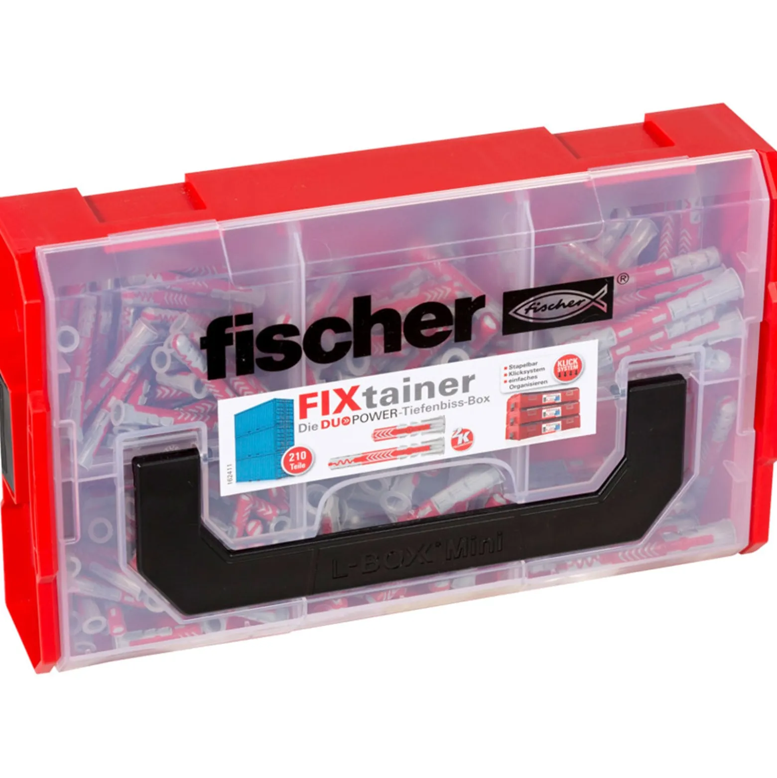 Fischer FixTainer DuoPower Tiefenbiss-Box (210 Teile) - 539867
