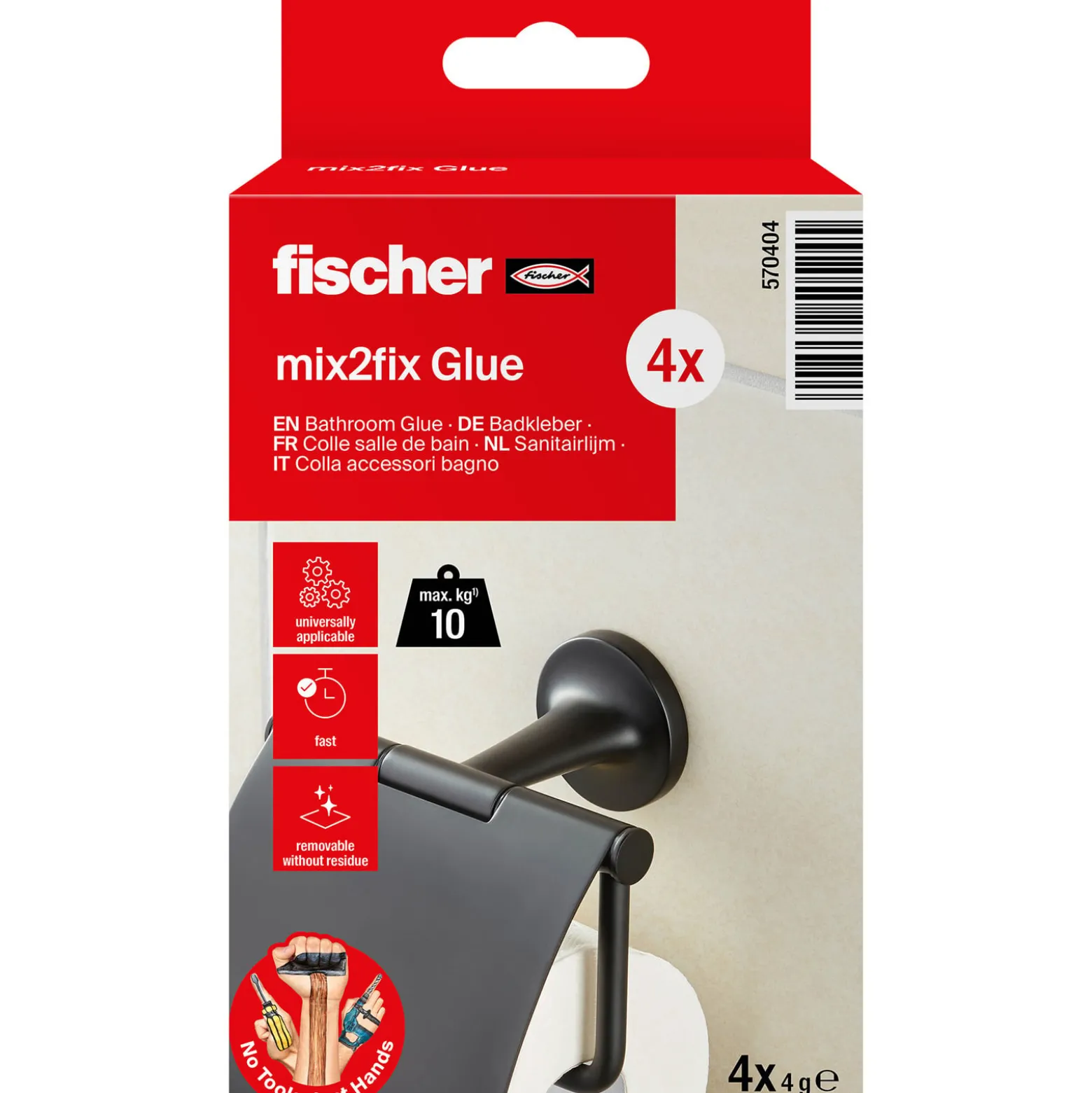 Fischer GOW Multipack Badkleber (4 Stk.) - 570404