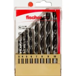Fischer Holzbohrer D-WS Set 3-10 mm (8 Teile) - 536609