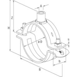Fischer Massivrohrschelle FRSMN 25-30 M8/M10 (50 Stk.) - 570154