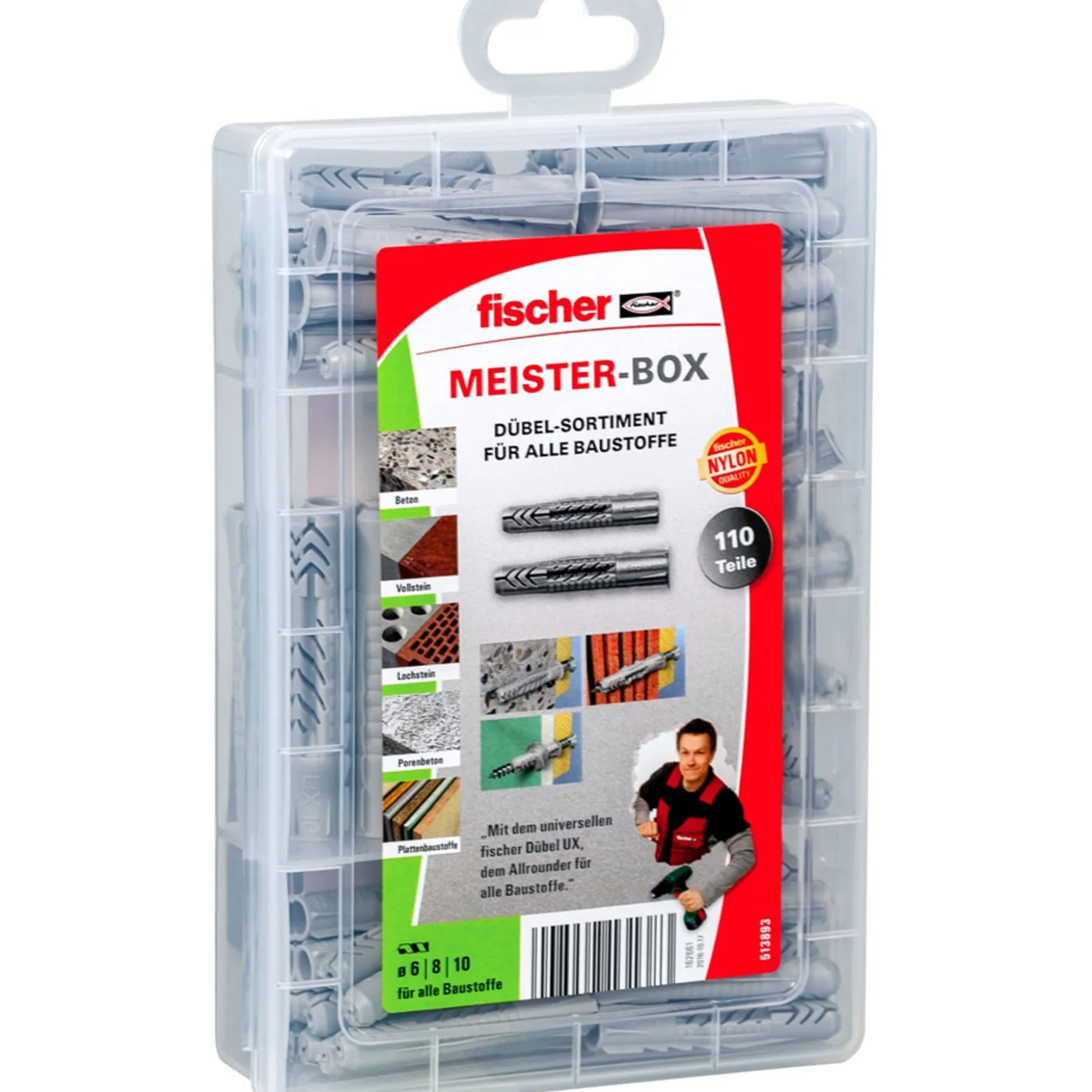 Fischer Meister-Box UX/UX R (110 Teile) - 513893