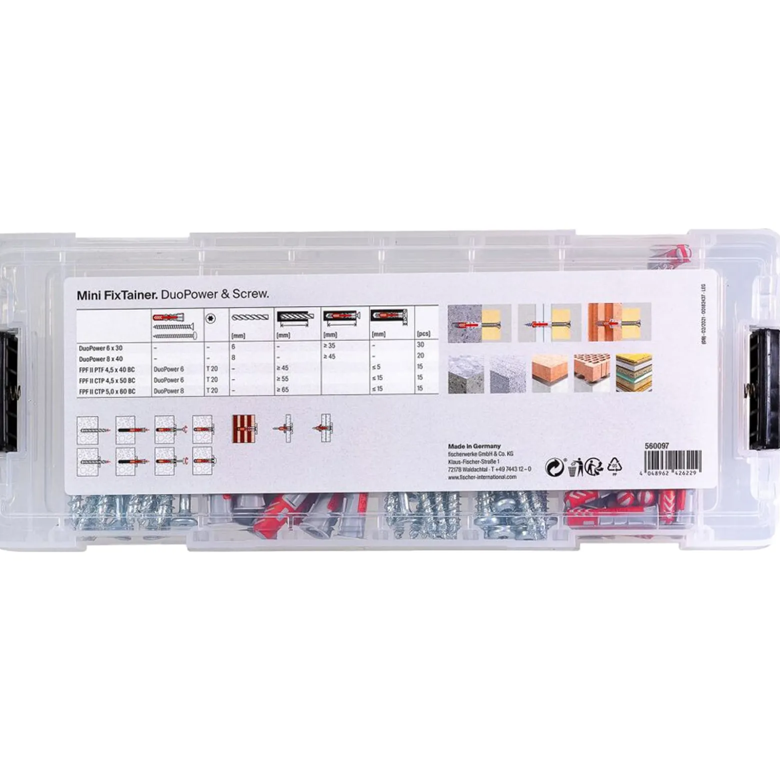 Fischer MiniFixTainer - DuoPower + FPF S (95 Stk.) - 560097