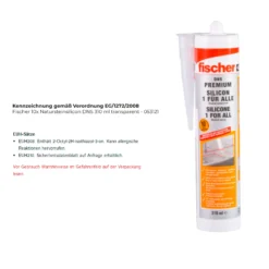 Fischer Natursteinsilicon DNS 310 ml transparent - 053121