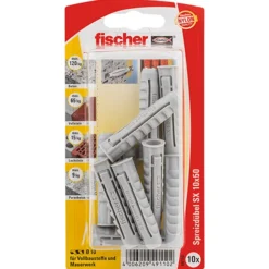 Fischer 10x Dübel SX 10x50 - 49110 Auslauf