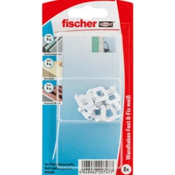 Fischer 8x Fast & Fix weiß - 531116
