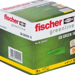 Fischer 18x Gasbetondübel GB Green 10 - 524871
