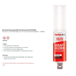 Fischer 1x GOW Kraftkleber 25 ml 2-Komponentenkleber - 545865
