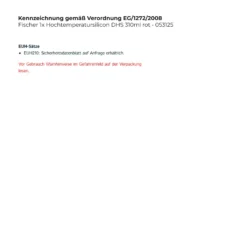 Fischer 1x Hochtemperatursilicon DHS 310ml rot - 053125