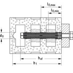 Fischer 20x Injektions-Ankerhülse FIS H 20 x 130 mm K Kunststoff - 046703
